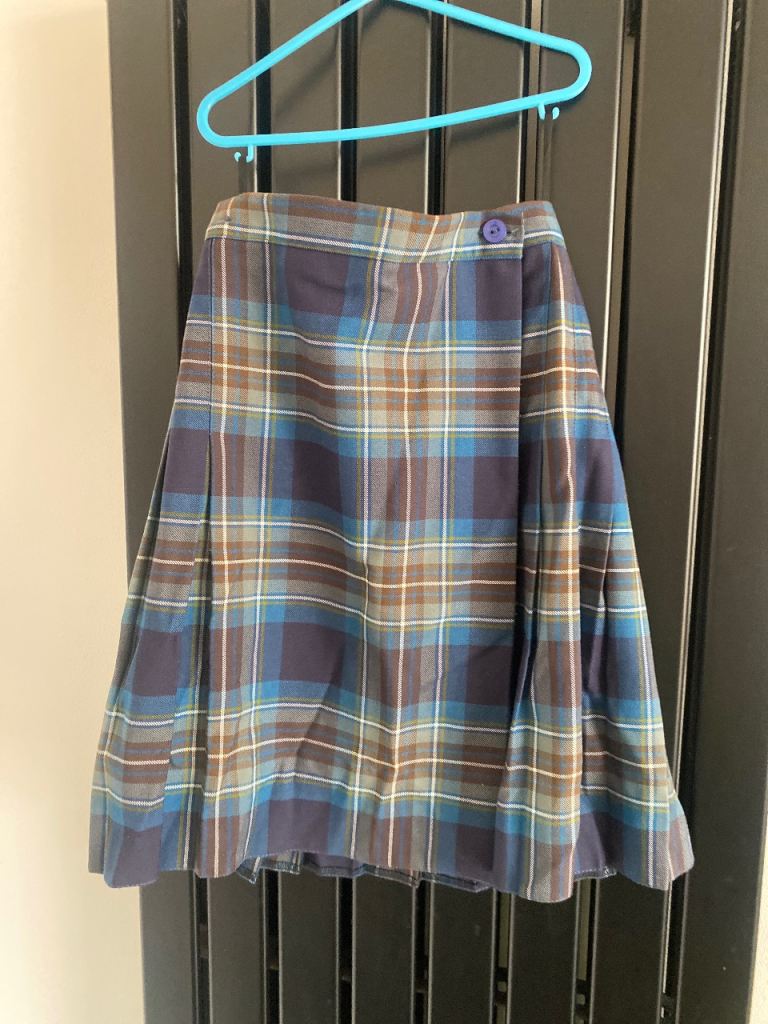 Leicester High School For Girls Plaid Kilt-Style Skirt