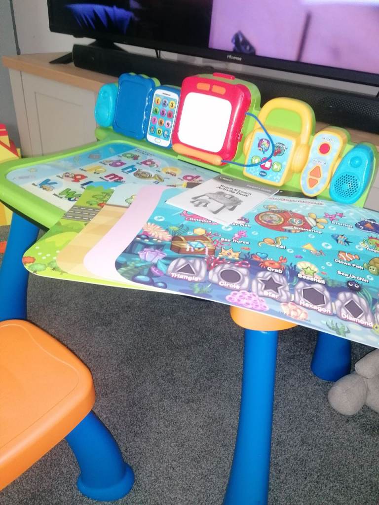Vtech activity table and mega blocks table