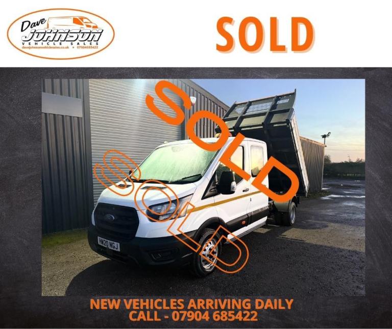FORD TRANSIT 350 L3 DIESEL RWD 2.0 EcoBlue 130ps Double Cab Tipper 2020 