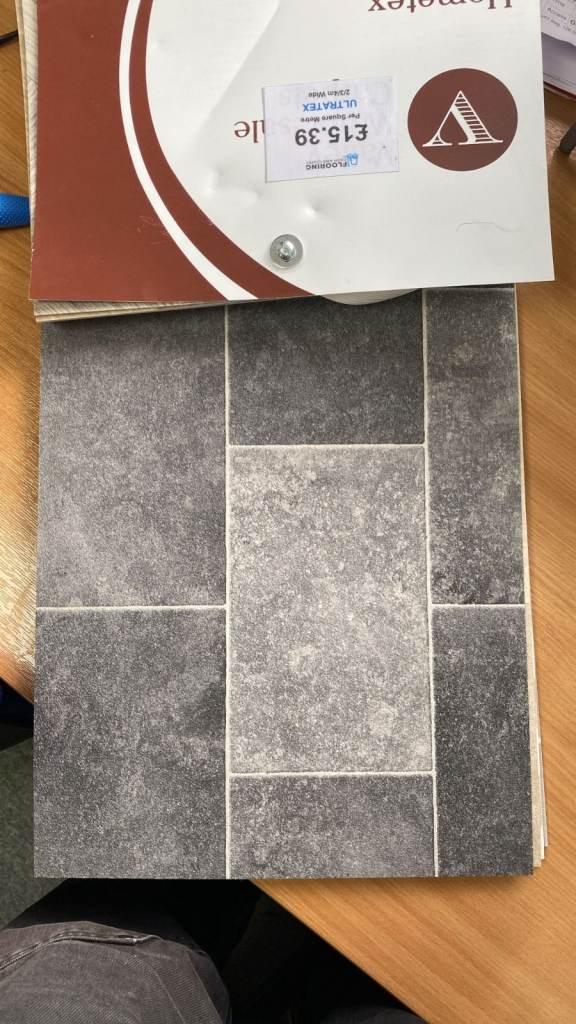 HomeTex UltraTex 1214 Tile Effect Vinyl Flooring 