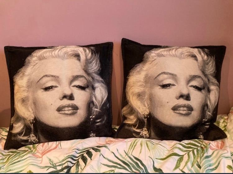 Pair of Marilyn Monroe cushions