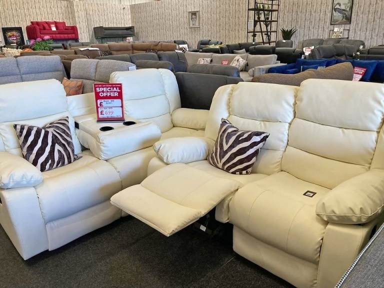 🚚 Luxury Living Roma Recliner Sofa Set – 3+2 & Corner ✨ Genuine Leather + Free UK Delivery💸