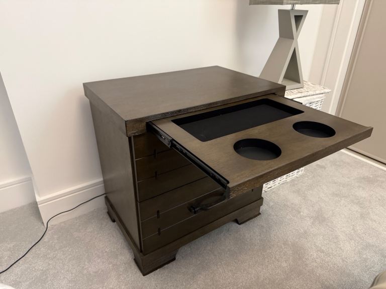 Bedside Tables w/ cup holders 
