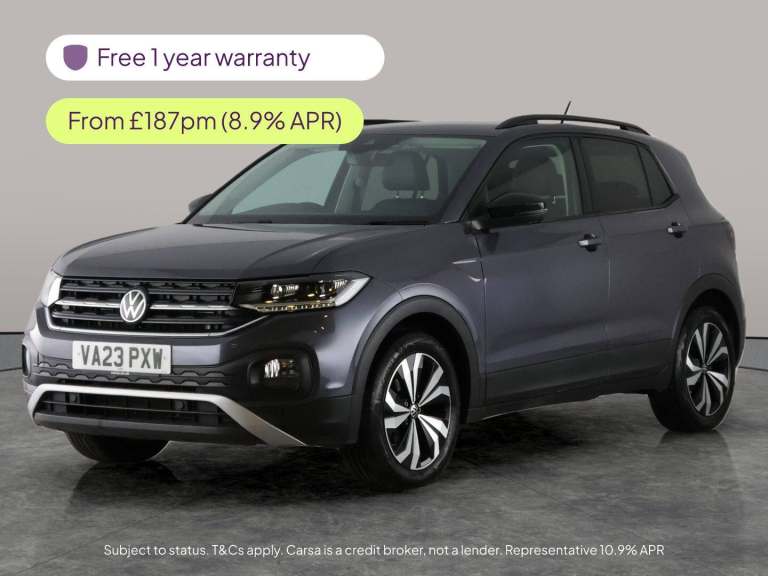 2023 Volkswagen T-Cross 1.0 TSI Black Edition SUV 5dr Petrol Manual Euro 6 (s/s) (110 ps) - LED -...