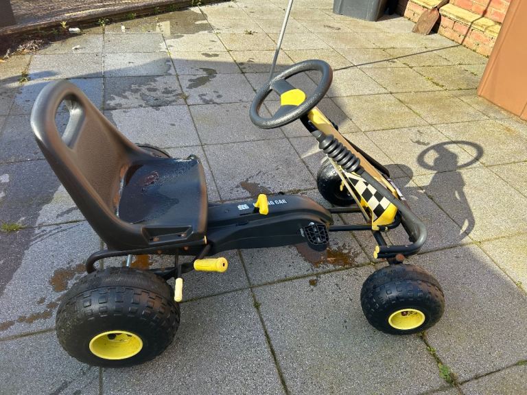 Kids Pedal Go-Kart - Black & Yellow, Good Condition
