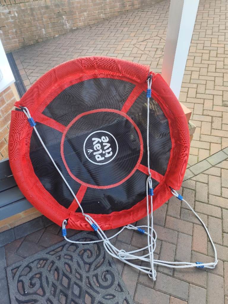 Red Playtive Junior Fabric Swing - Good Condition