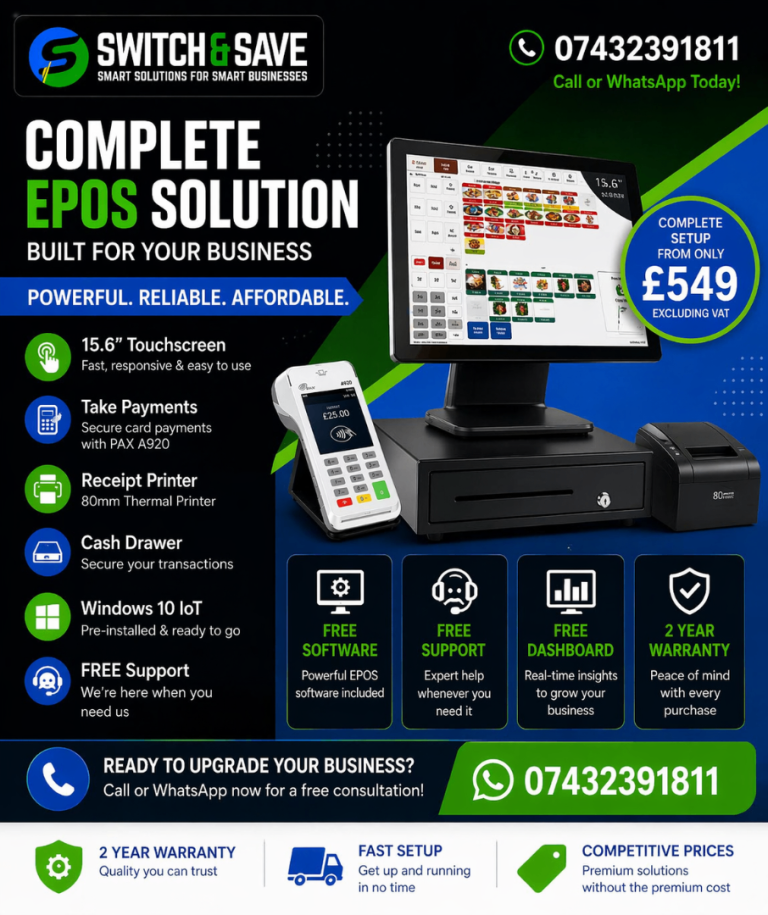 EPOS System in Westmidlands | For Retail and Hospitality | From Just £549 + VAT