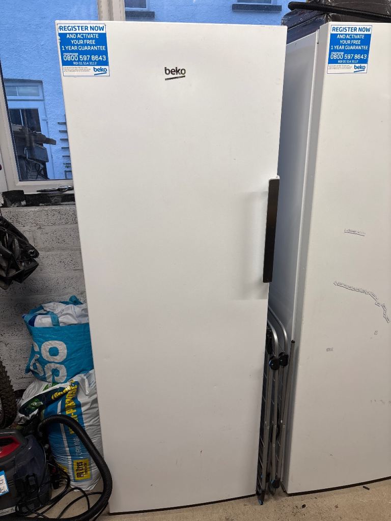 Beko Freestanding Freezer – White, Good Condition