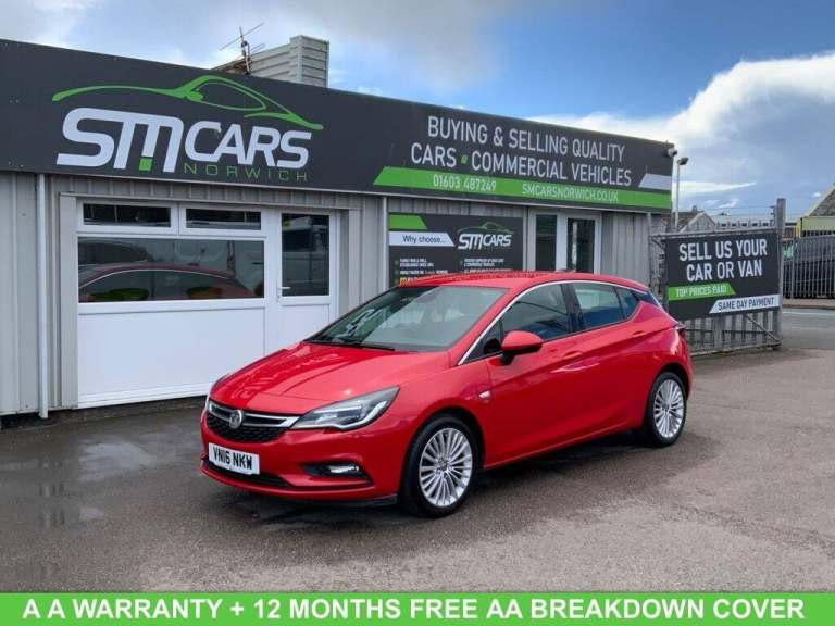 2016 Vauxhall Astra 1.6 CDTi BlueInjection Elite Hatchback 5dr Diesel Manual Euro 6 (s/s) (136  H...