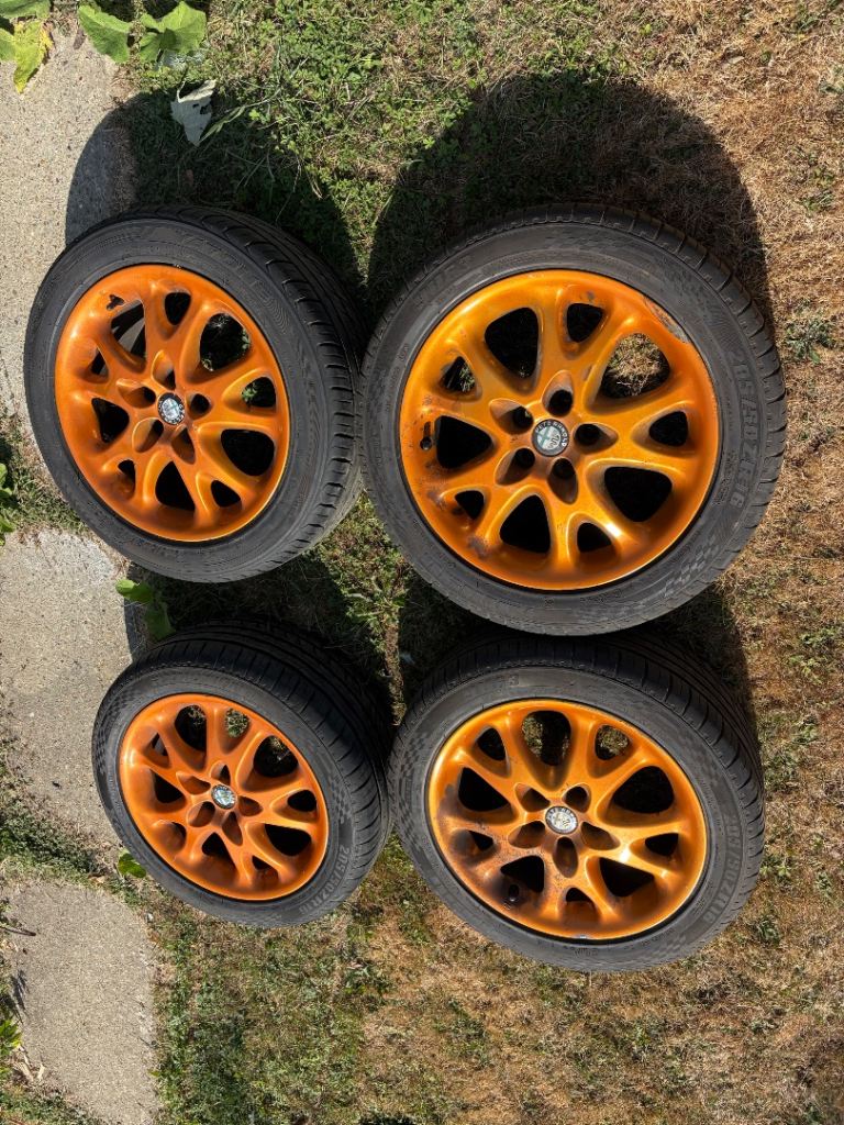 16” 5x98 Alfa Romeo 147 156 Gt Gtv Alloy Wheels Alloys With Tyres 