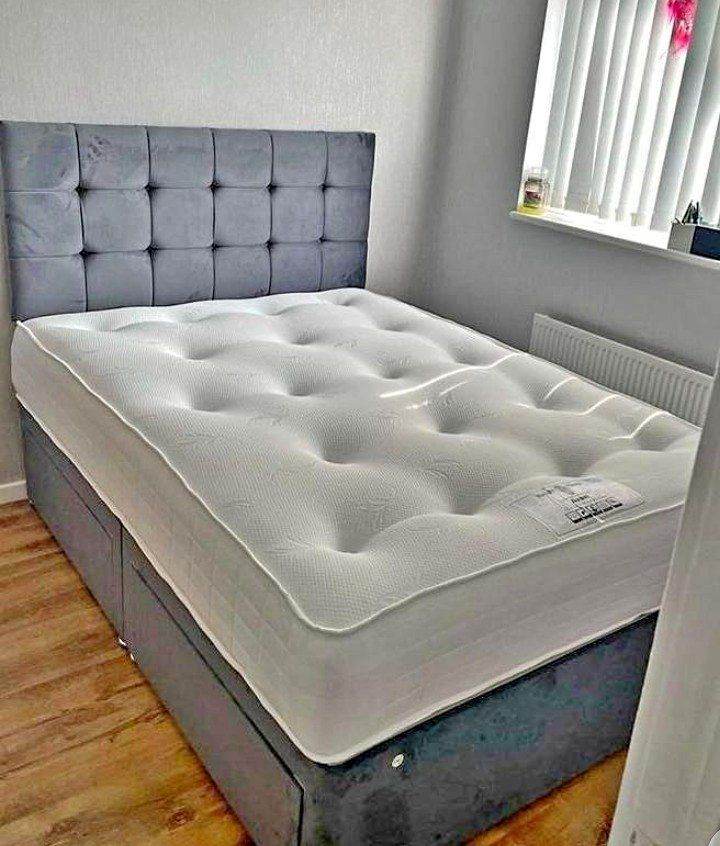 Divan Bed with Comfortable Mattress – Great Value & Ready for Sale