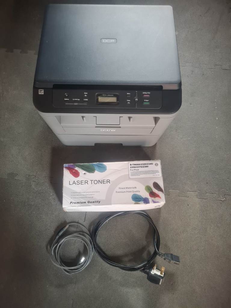 Brother DCP-L2500D All-in-One Mono Laser Printer - Excellent Condition (With Extra Toner)