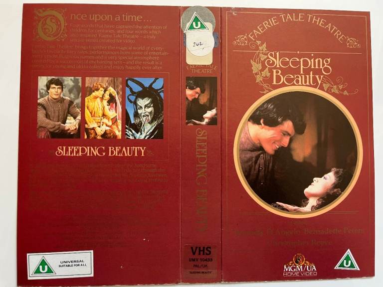 VHS VIDEO SLEEVE - FAIRIE TALE THEATRE - SLEEPING BEAUTY - SLEEVE ONLY