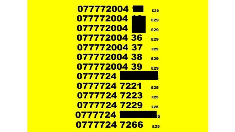 easy gold VIP UK number 