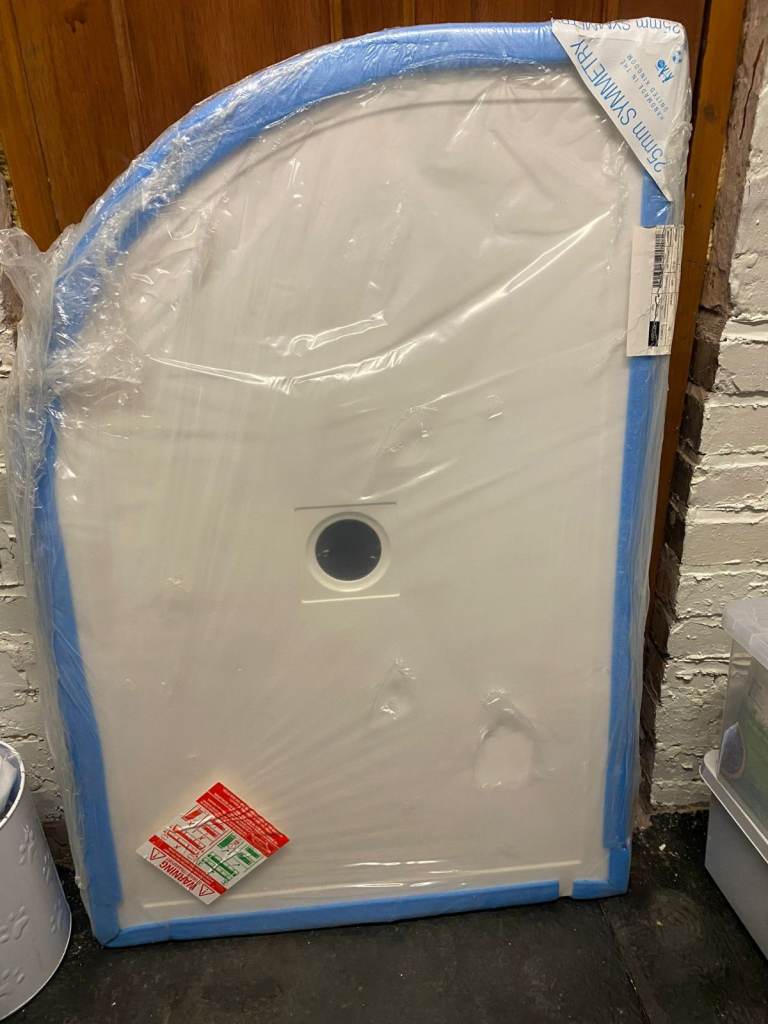 Offset quad shower tray 1200x800