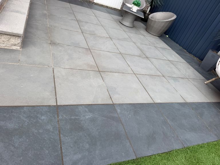 Grey Patio Slabs/Tiles – Good Condition, Ready for Collection