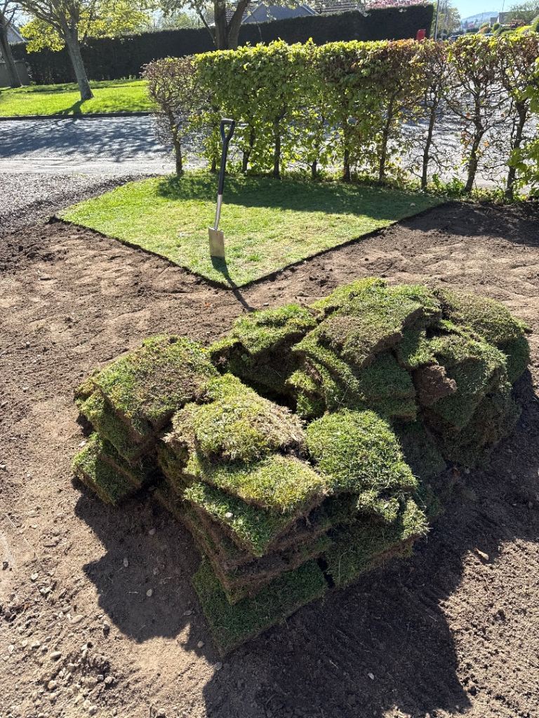 Grass Squares / Top Soil. 