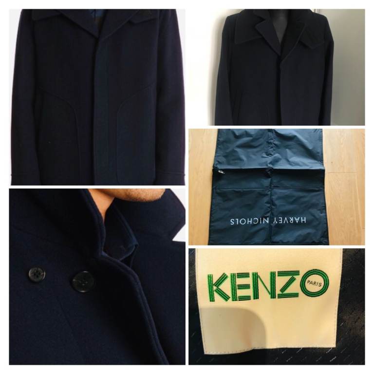 🧥 KENZO Men’s Luxury Wool Coat – Brand New, RRP £950 – Only £280 🧥- great for AW 25/26
