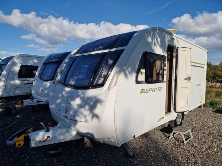 2016 Sprite Alpine 4 Fixed Bed 4 Berth Single Axle Motor Movers TV Bike Rack