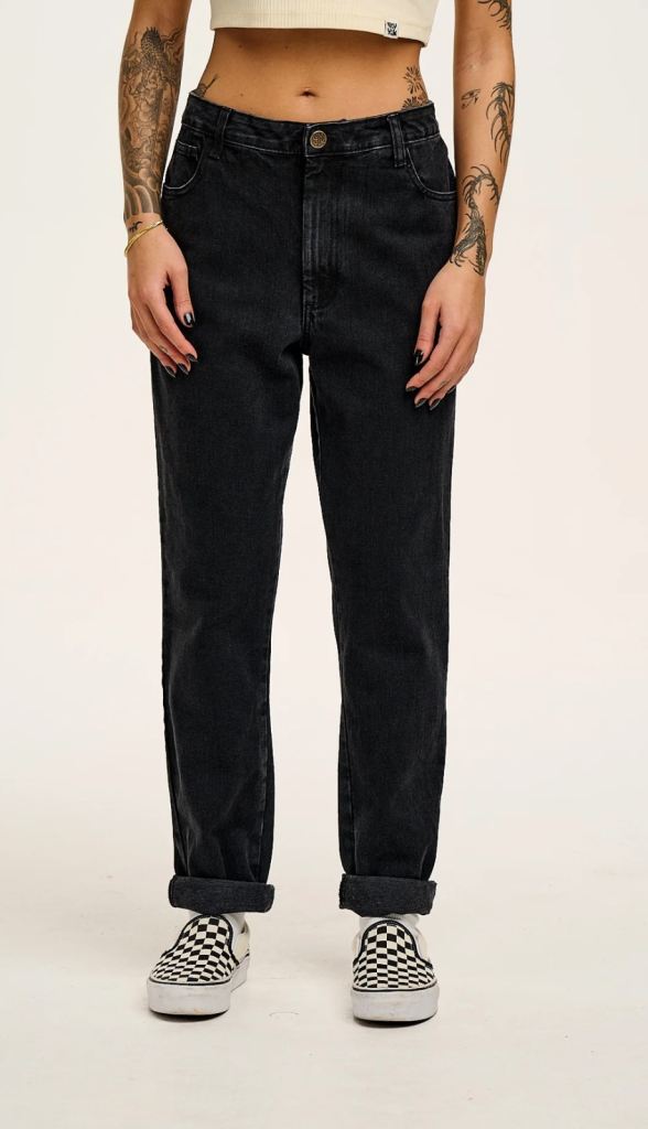 Dana Mom Jeans Washed Black - UK Size 14