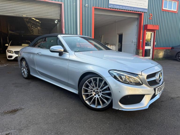 2018 Mercedes-Benz C Class 2.1 C220d AMG Line Cabriolet G-Tronic+ Euro 6 (s/s) 2dr CONVERTIBLE Di...