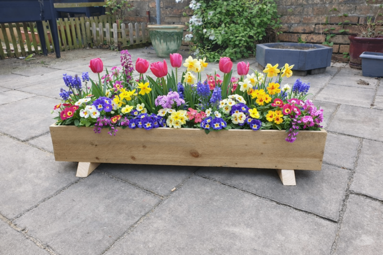 Handmade Wooden Planter Box (1mts long)