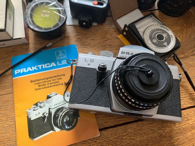 Various cameras and accessories 