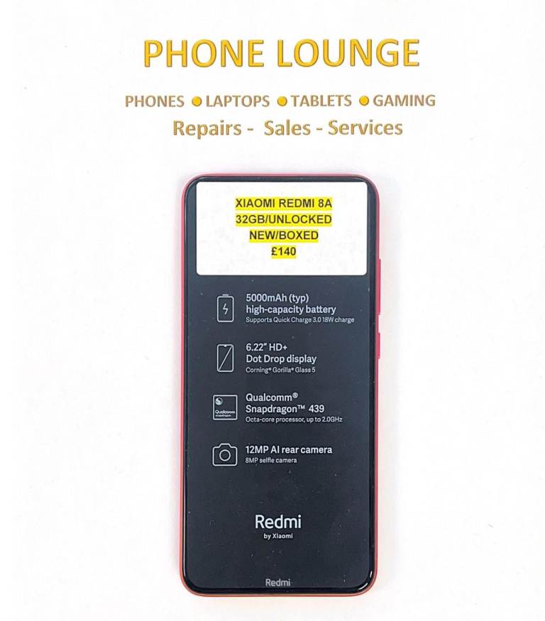 Brand new Xiaomi Redmi 8A Unlocked