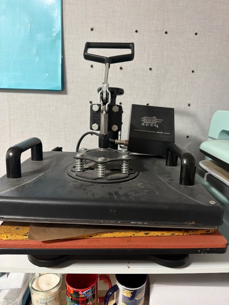 Heat Press Machine – Good Condition, Black