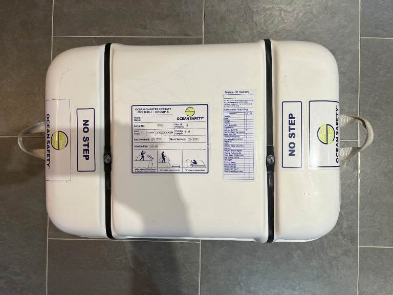 Ocean Safety 4-man Cannister Liferaft ISO 9650-1