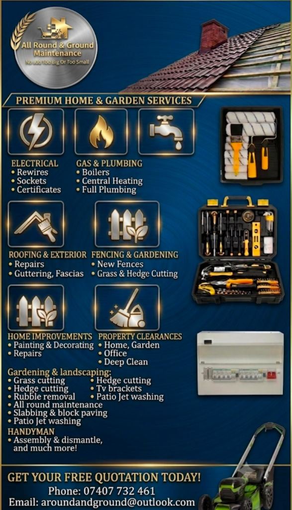 Handyman & maintenance , household repairs , gardening , plumbing , electrics, DIY 