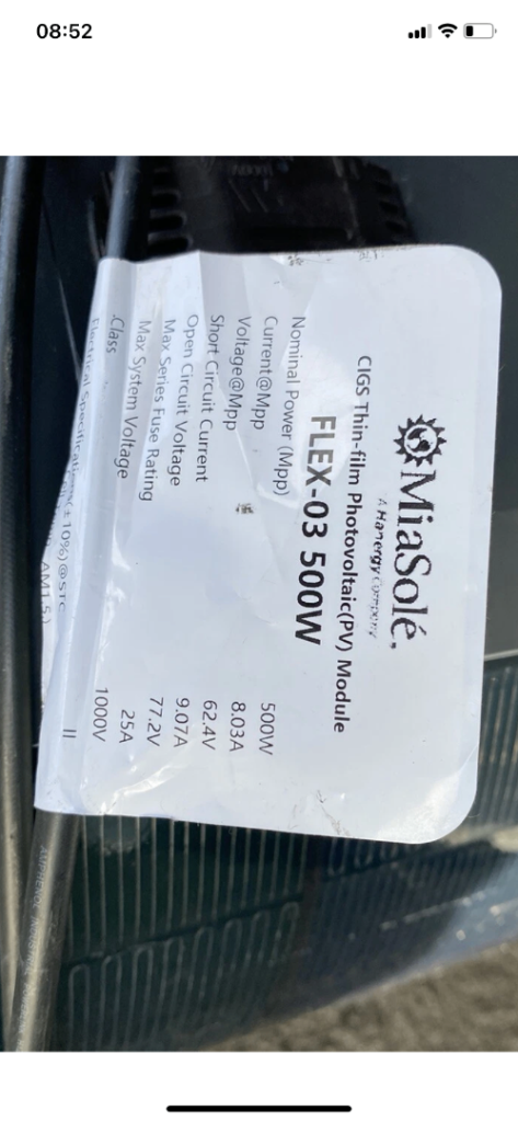 MIASOLE solar panel new Bargain at £695