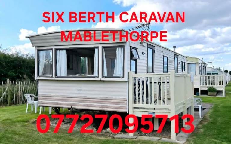 Six Berth Caravan available for rent at Towervans Blue Anchor Mablethorpe.