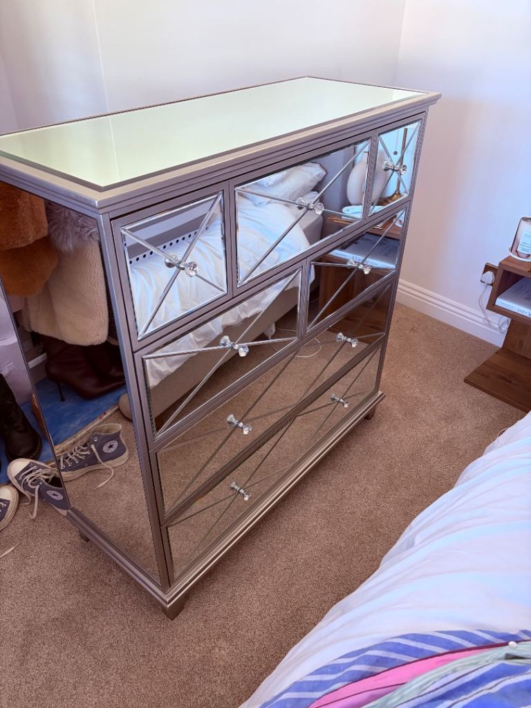 Mirrored Chest of Drawers - Good Condition