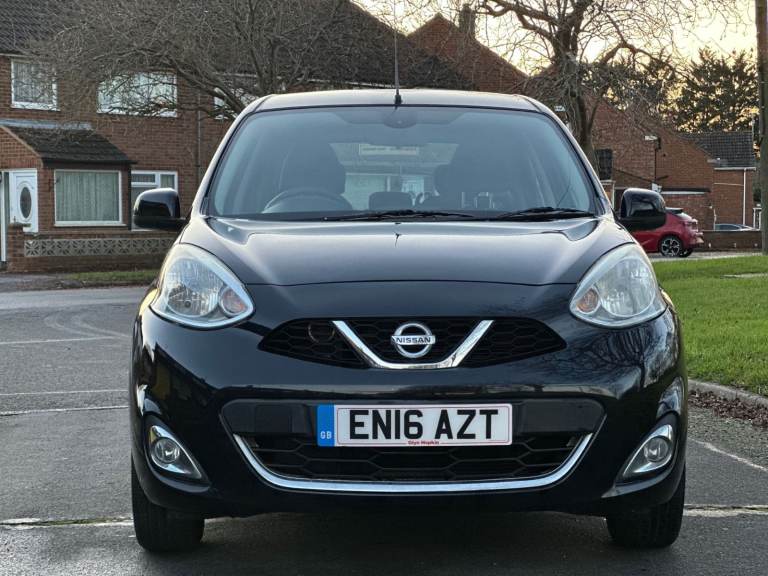 NISSAN MICRA ACENTA 2016 1.2 PETROL 5DR FULL SERVICE HISTORY TWO KEYS BLACK MANUAL 49,000 MILEAGE
