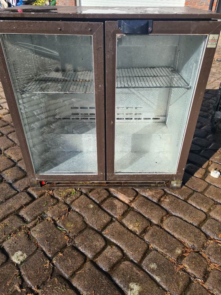 Osborne Double Door Commercial Bar Bottle Cooler Fridge - Working Condition