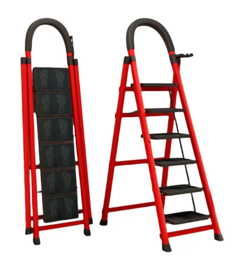 image for Metal Herringbone Step Ladder - 5 step