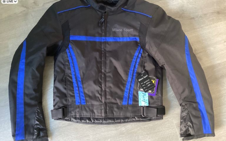 Ladies Size Large, Milano Motorcycle Jacket.