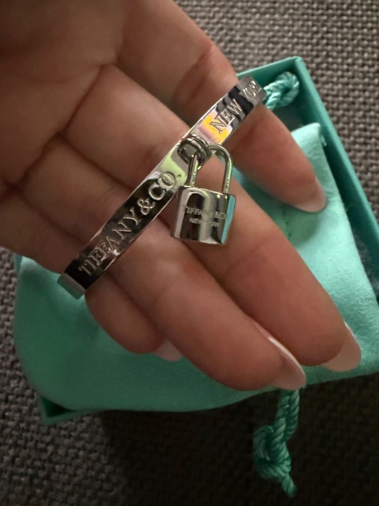 Tiffany & Co. Silver Bracelet with Lock Charm