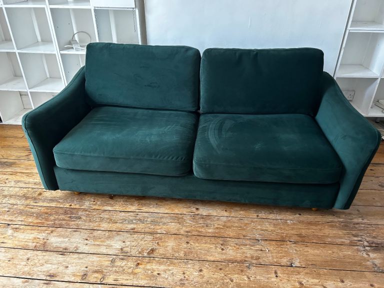 Green Velvet Sofa (sofa bed)