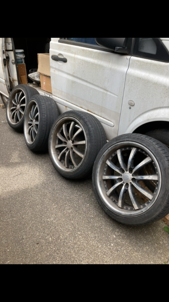 Alloy Wheels 20” inch for Mercedes, Porsche, VW Touareg, vans.  
