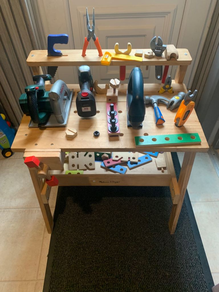 Boys toy workbench 