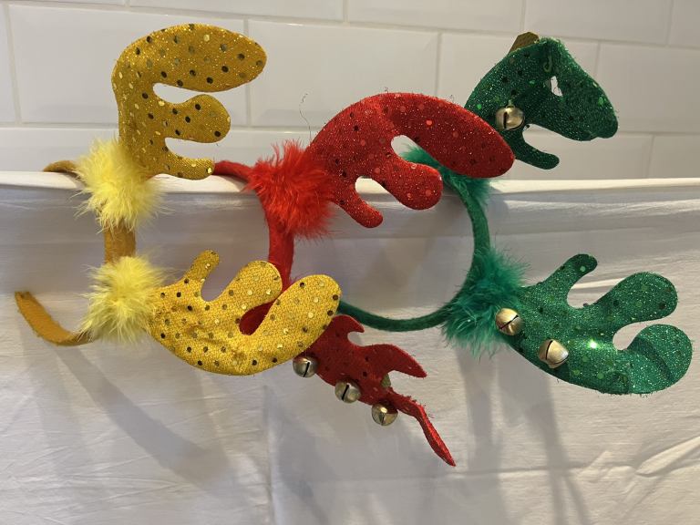 3 x antler headbands