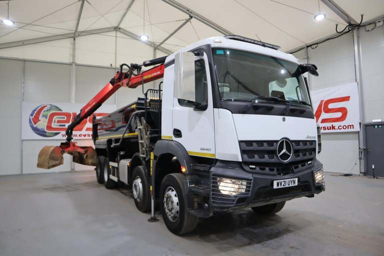 2021 (21 PLATE) Mercedes Benz AROCS 3240 8x4 Euro 6 Tipper Grabs