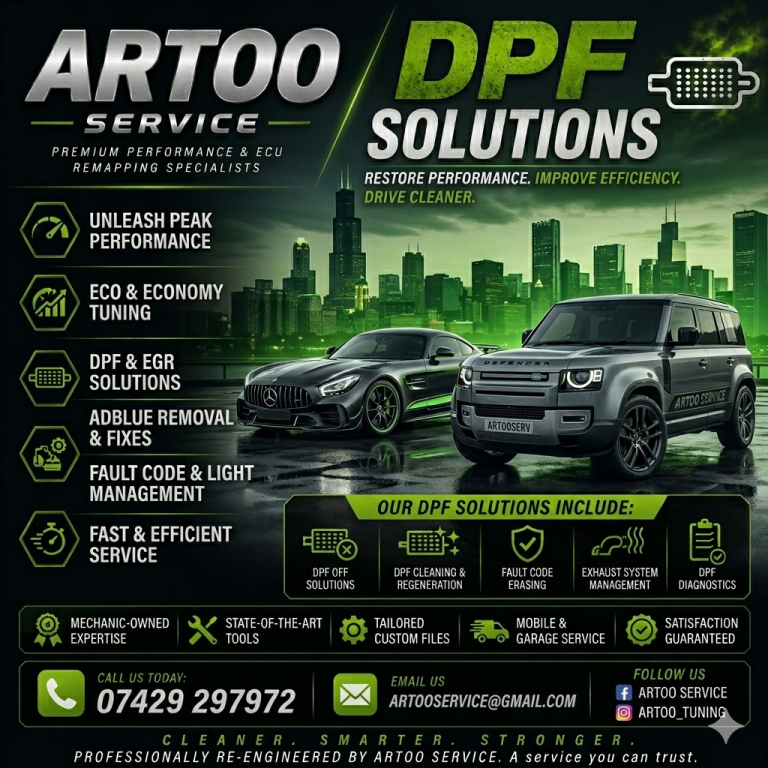 ADBLUE EGR DPF SOLUTION STAGE 1 REMAPPING TUNING SERVICE 
