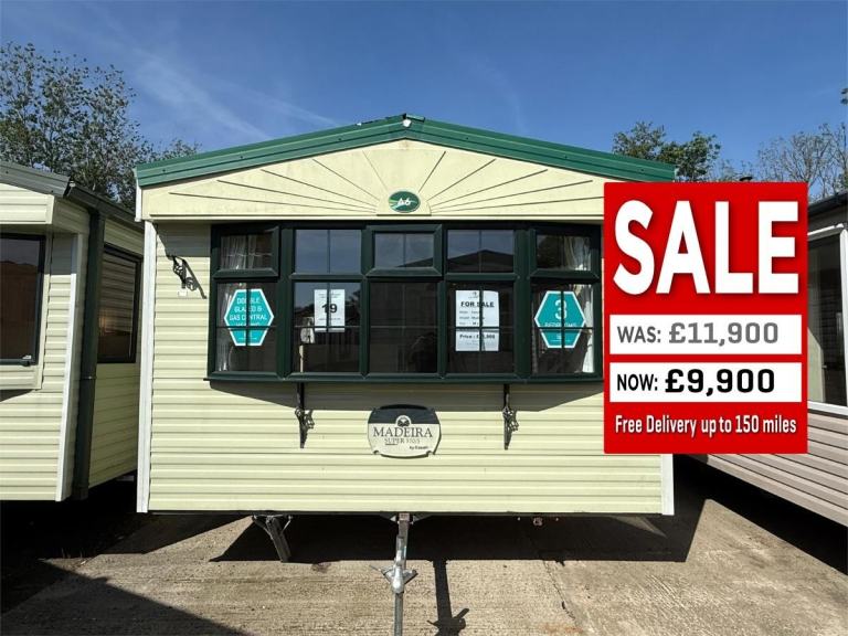 3 Bed 38x12 Offsite Static Caravan - DG, CH, Freestanding Furniture, New Carpet