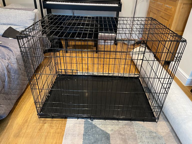 Folding dog crate - large 
