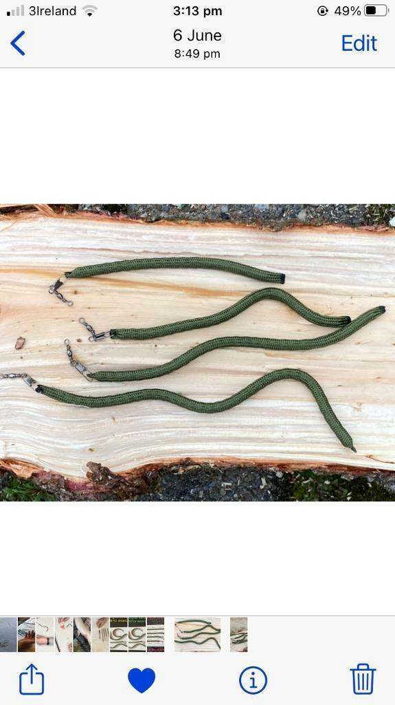  SET OF 4 Wriggle weights for river fishing for salmon trout are in estuaries for sea trout