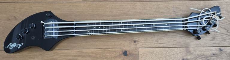 2003 Ashbory Fretless Bass in black by Fender with original gig bag