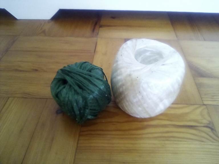 2 x new reels of raffia garden string.